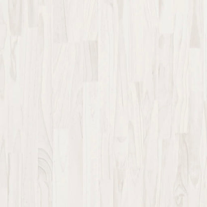 vidaXL Bibliothèque 3 étagères Blanc 80x30x105 cm Bois de pin massif