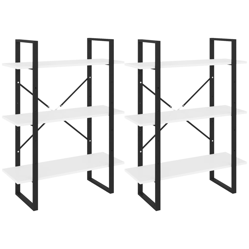 vidaXL Hochschrank Weiß 80x30x210 cm Holzwerkstoff