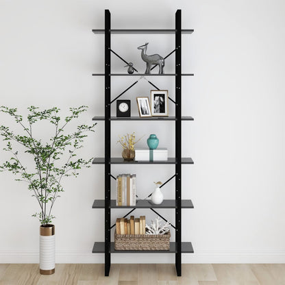 vidaXL Armoire haute gris 80x30x210 cm Bois d'ingénierie