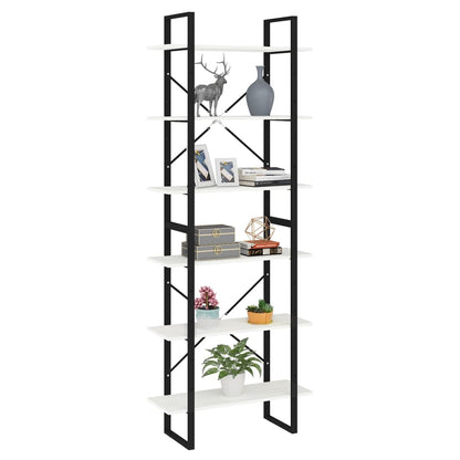 vidaXL Étagère haute blanche 80x30x210 cm en pin massif