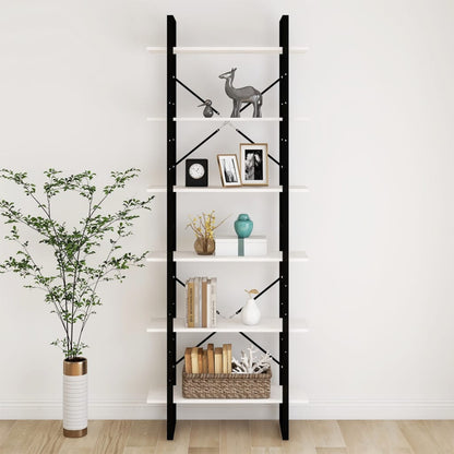 vidaXL Étagère haute blanche 80x30x210 cm en pin massif