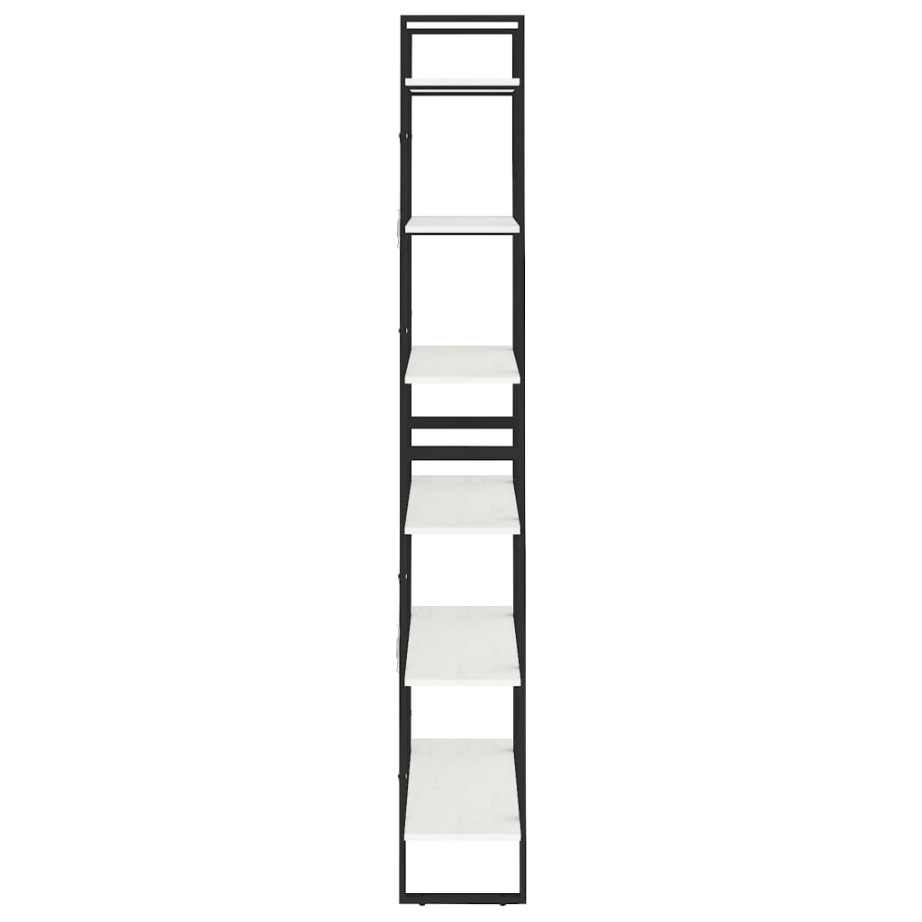 vidaXL Étagère haute blanche 80x30x210 cm en pin massif