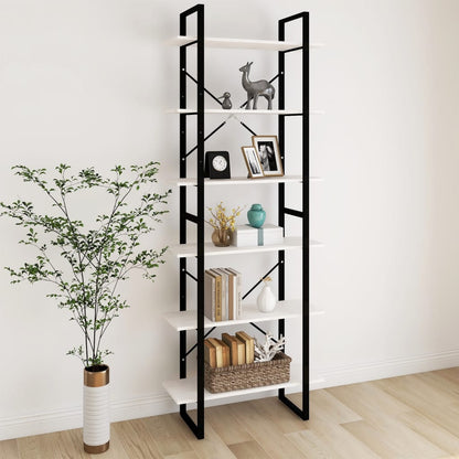 vidaXL Étagère haute blanche 80x30x210 cm en pin massif
