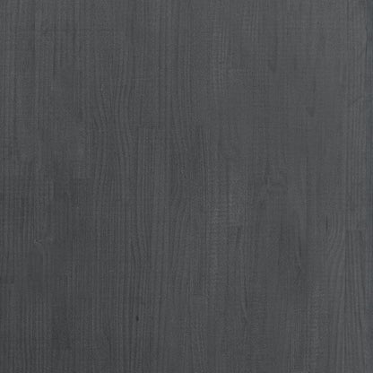 vidaXL Étagère de rangement haute gris 80x30x210 cm pin massif