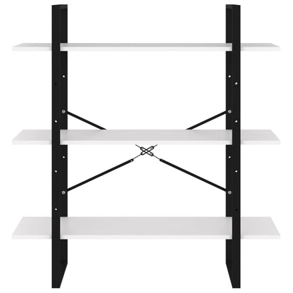 vidaXL Bücherregal Weiß 100x30x105 cm Holzwerkstoff