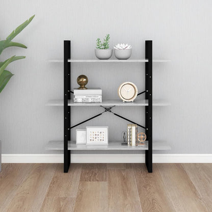 vidaXL Bücherregal Betongrau 100x30x105 cm Holzwerkstoff