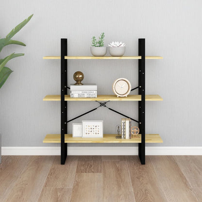 vidaXL Étagère à 3 niveaux 100x30x105 cm Bois de pin massif