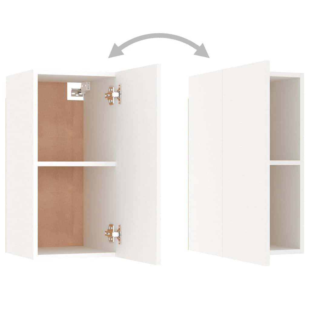 vidaXL Ensemble de meubles TV 4 pcs Blanc Bois d'ingénierie