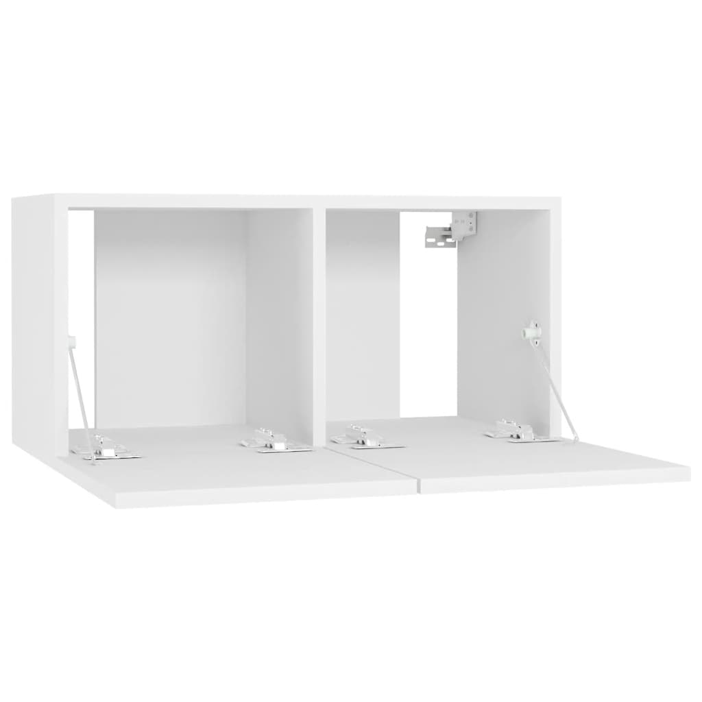 Ensemble de 5 meubles TV vidaXL blanc en bois d'ingénierie