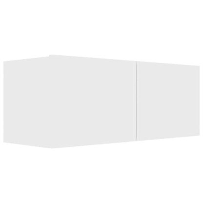 vidaXL Ensemble de 4 meubles TV Blanc Bois d'ingénierie