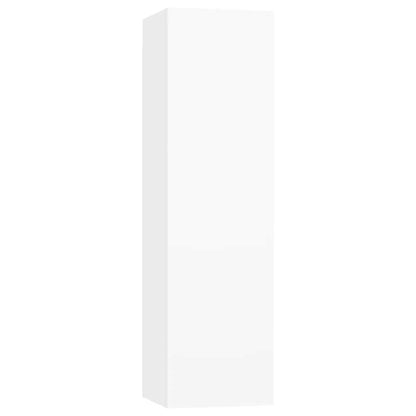 vidaXL Ensemble de 4 meubles TV Blanc Bois d'ingénierie