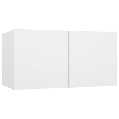 vidaXL Ensemble de meubles TV 10 pièces Blanc Bois d'ingénierie