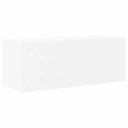vidaXL Meuble TV, 8 pcs, Blanc, Bois d'ingénierie
