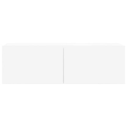 vidaXL Meuble TV, 8 pcs, Blanc, Bois d'ingénierie