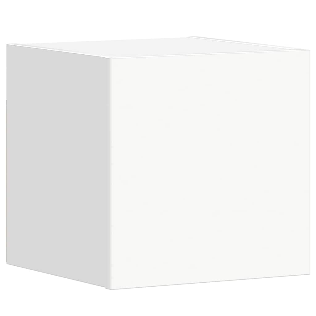 vidaXL Meuble TV 3 pièces Blanc Bois d'ingénierie