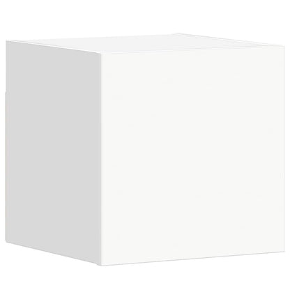 vidaXL Meuble TV 3 pièces Blanc Bois d'ingénierie