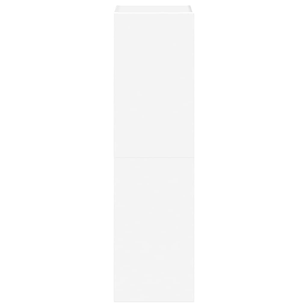 vidaXL Meuble TV 3 pièces Blanc Bois d'ingénierie