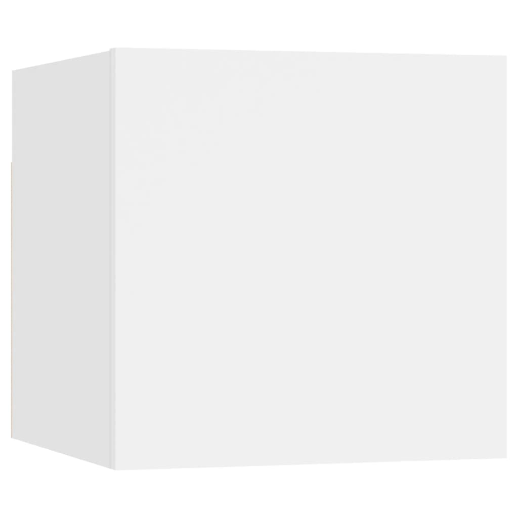 vidaXL Meuble TV 6 pièces blanc en bois d'ingénierie