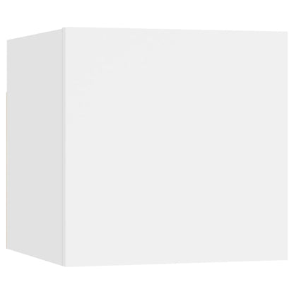 vidaXL Meuble TV 6 pièces blanc en bois d'ingénierie