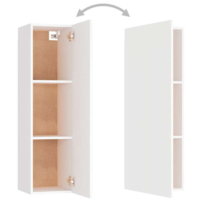 vidaXL Meuble TV 6 pièces blanc en bois d'ingénierie