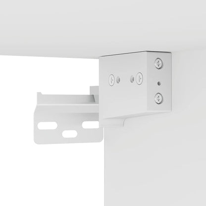 vidaXL Meuble TV 10 pcs Blanc Aggloméré