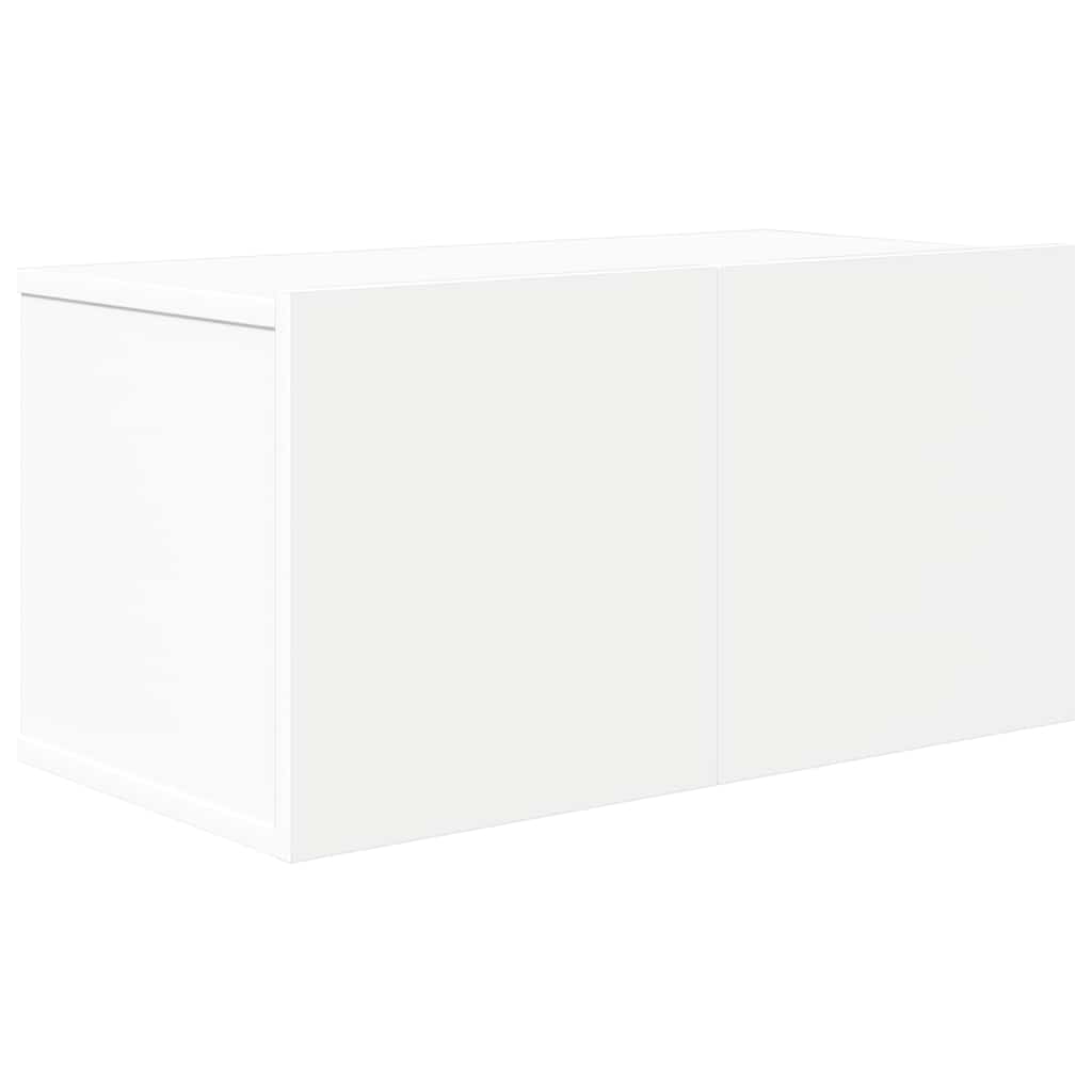 vidaXL Meuble TV 10 pcs Blanc Aggloméré