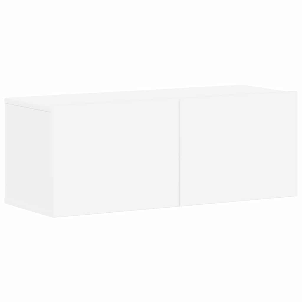 vidaXL Ensemble de meubles TV 4 pcs Blanc Bois d'ingénierie