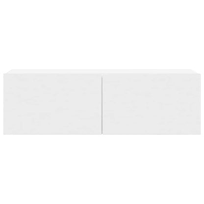 vidaXL Ensemble de meubles TV 4 pcs Blanc Bois d'ingénierie