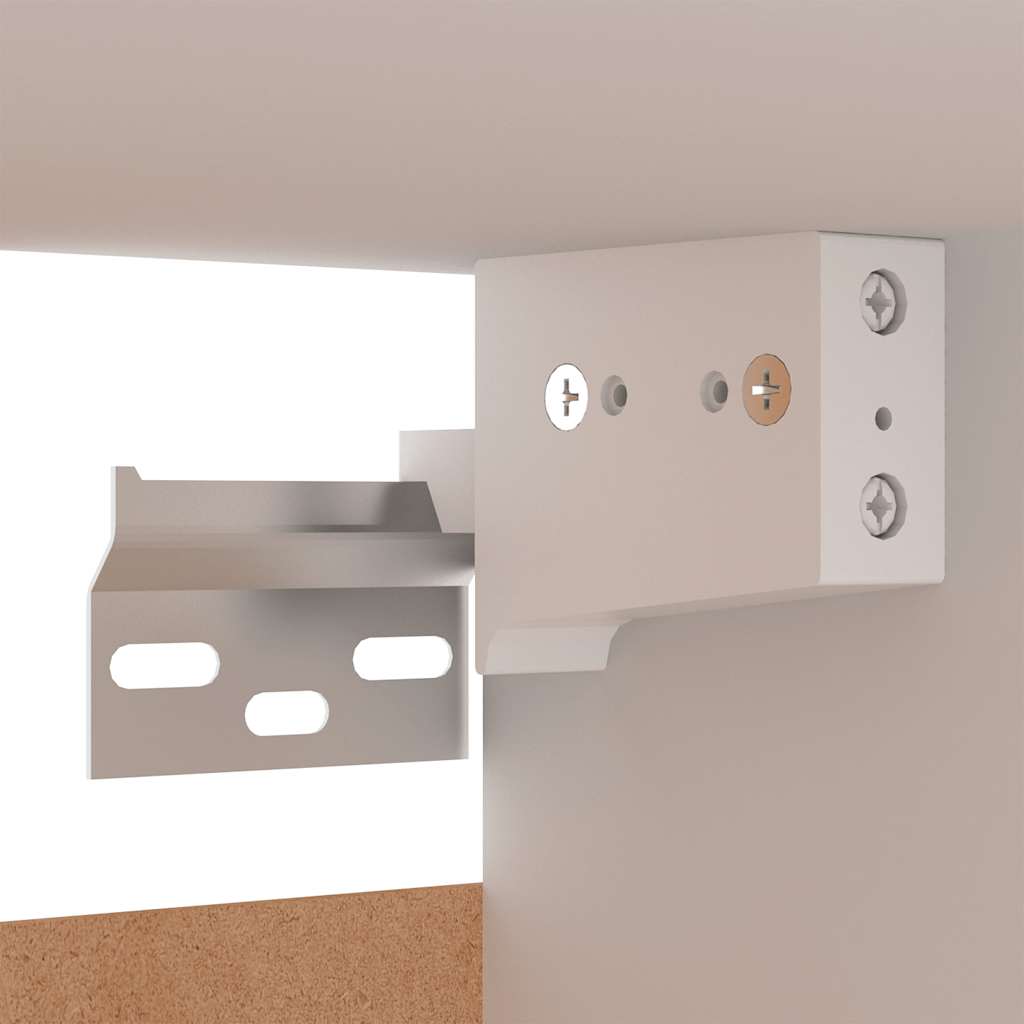 vidaXL Meuble TV, 8 pcs, Blanc, Bois d'ingénierie