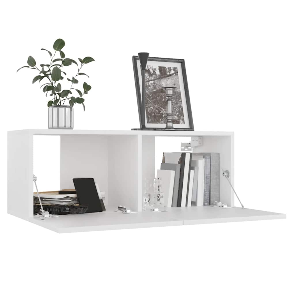 vidaXL Ensemble de 7 meubles TV blanc en bois d'ingénierie