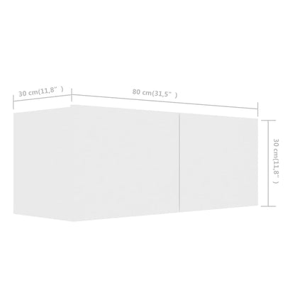 vidaXL Ensemble de 7 meubles TV blanc en bois d'ingénierie