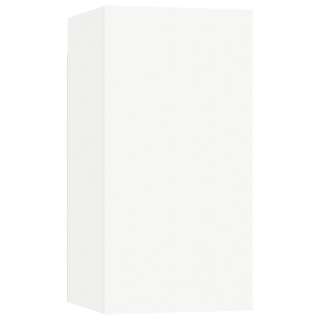 vidaXL Ensemble de 4 meubles TV Blanc Bois d'ingénierie