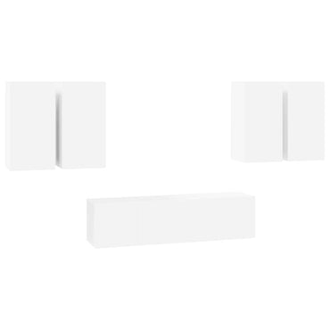 vidaXL Ensemble de meubles TV 6 pcs Blanc Bois d'ingénierie