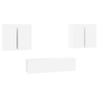vidaXL Ensemble de meubles TV 6 pcs Blanc Bois d'ingénierie