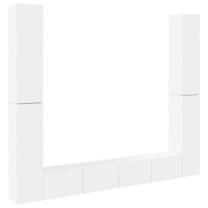 vidaXL Ensemble de meubles TV 6 pcs Blanc Bois d'ingénierie