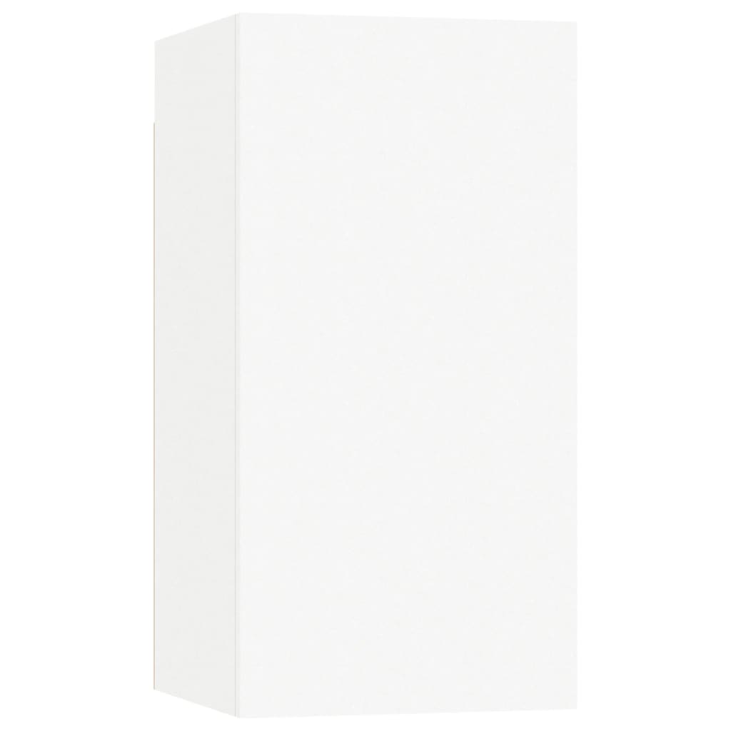 vidaXL Ensemble de 4 meubles TV Blanc Bois d'ingénierie