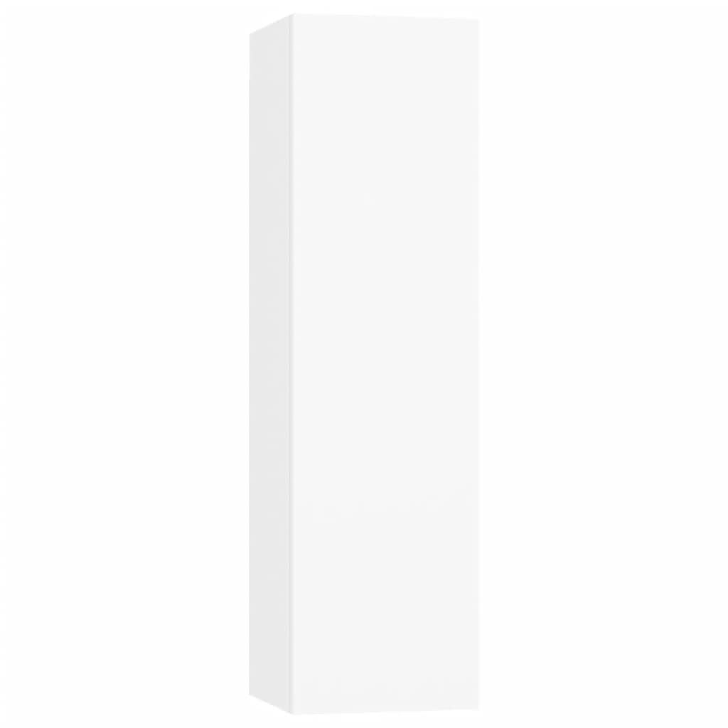 vidaXL Ensemble de 4 meubles TV Blanc Bois d'ingénierie