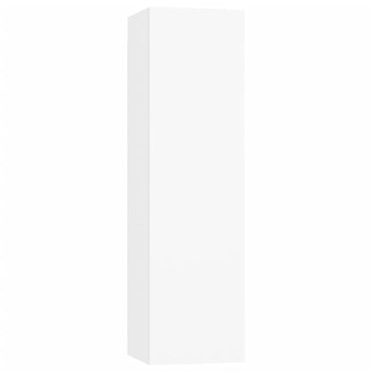 vidaXL Ensemble de 4 meubles TV Blanc Bois d'ingénierie