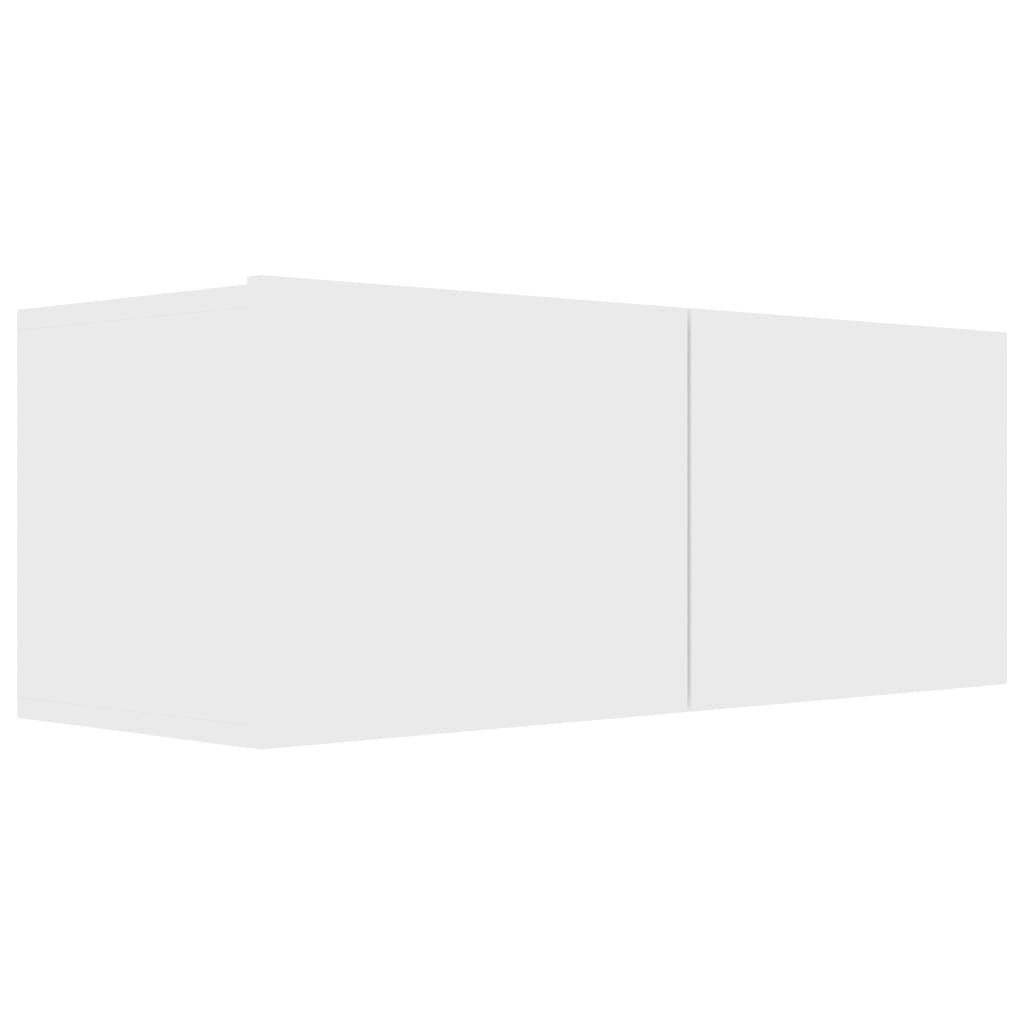 vidaXL Meuble TV 8 pcs blanc bois d'ingénierie