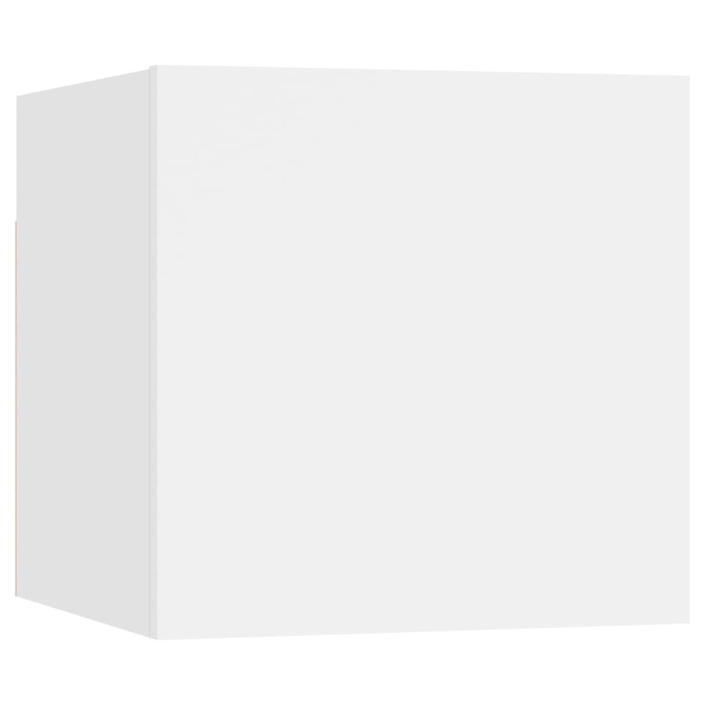 vidaXL Meuble TV 8 pcs blanc bois d'ingénierie