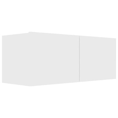 vidaXL Meuble TV, 8 pcs, Blanc, Bois d'ingénierie