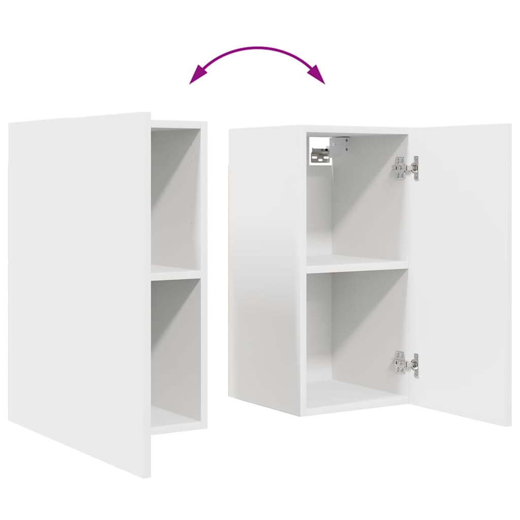 vidaXL Meuble TV 6 pièces blanc en bois d'ingénierie