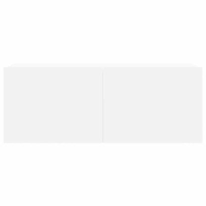 vidaXL Meuble TV, 8 pcs, Blanc, Bois d'ingénierie