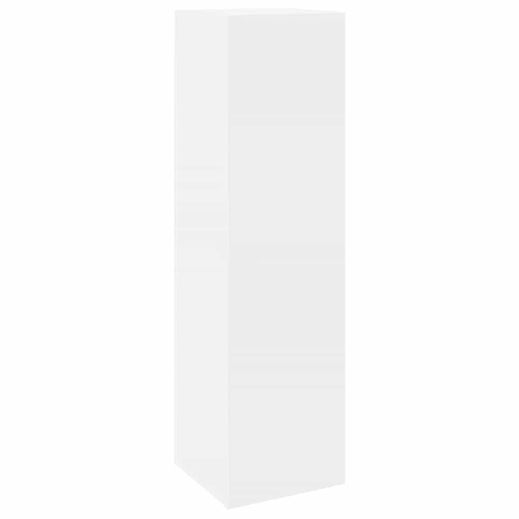vidaXL Meuble TV, 8 pcs, Blanc, Bois d'ingénierie