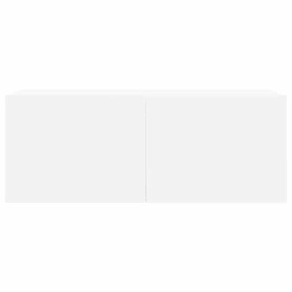 vidaXL Meuble TV, 8 pcs, Blanc, Bois d'ingénierie