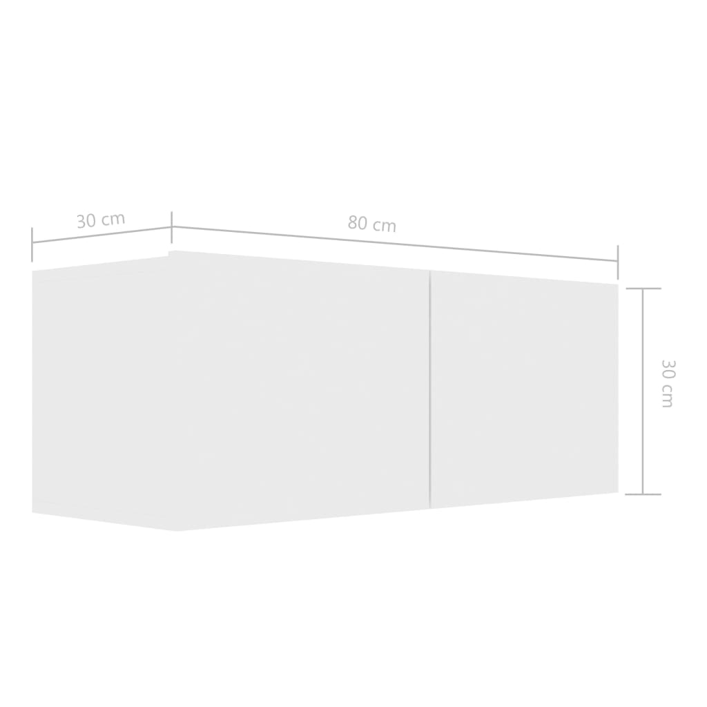 vidaXL Ensemble de 7 meubles TV blanc en bois d'ingénierie