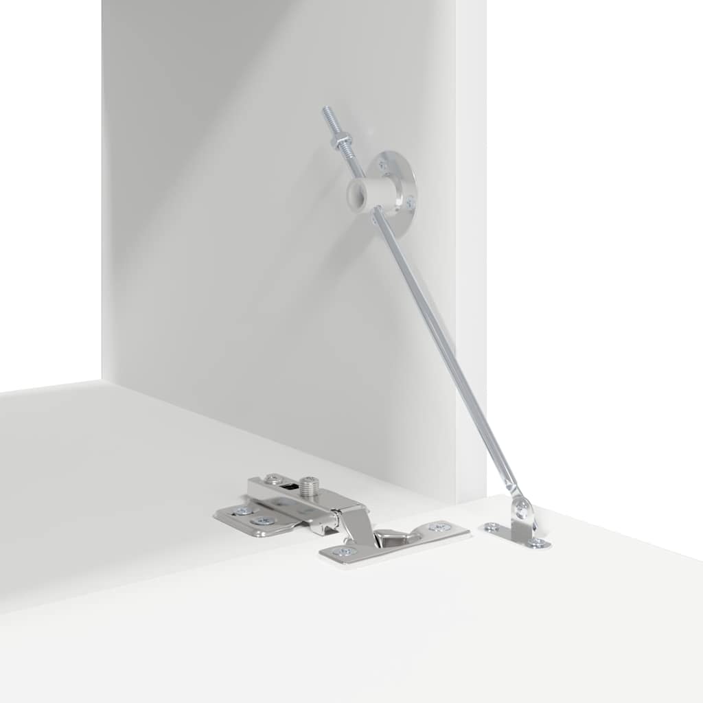 vidaXL Meuble TV, 8 pcs, Blanc, Bois d'ingénierie