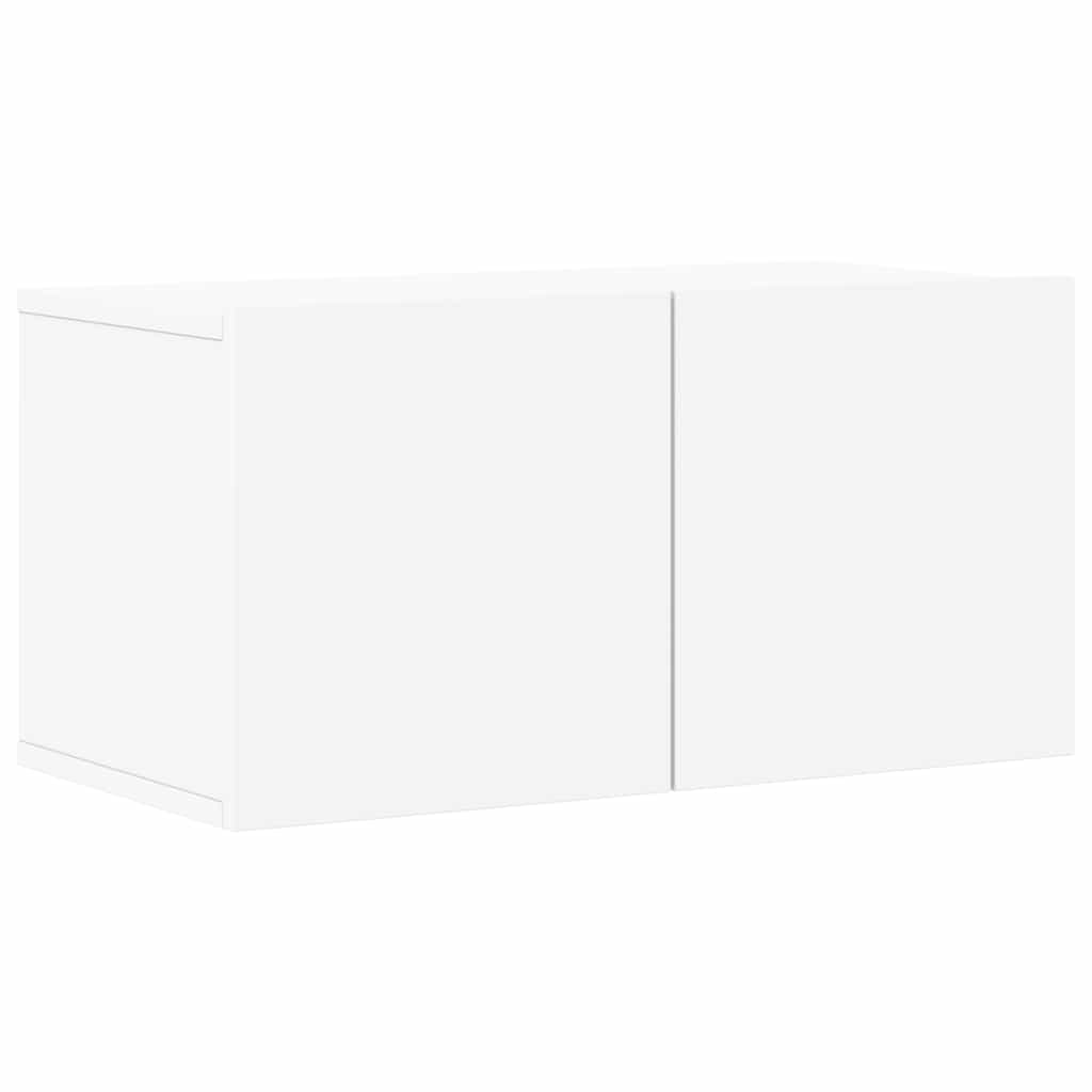 vidaXL Meuble TV, 8 pcs, Blanc, Bois d'ingénierie