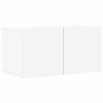 vidaXL Meuble TV, 8 pcs, Blanc, Bois d'ingénierie