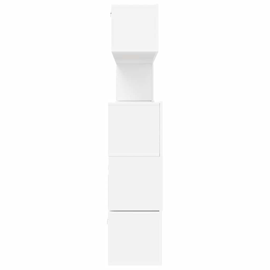 vidaXL Meuble TV, 8 pcs, Blanc, Bois d'ingénierie